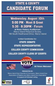 State & County Candidate Forum @ Rose History Auditorium | Marco Island | Florida | United States